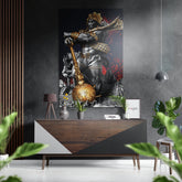 Hanuman Brushed Aluminium Dibond Wall Art.